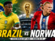 Brazil vs Norway FIFA World Cup 2026 Round of 16 match preview featuring Vinicius Junior and Erling Haaland.