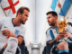 England and Argentina players compete ahead of the FIFA World Cup 2026 semi-final.