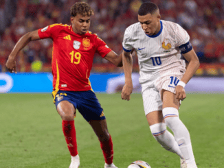 France and Spain players battling during the FIFA World Cup 2026 semi-final preview.