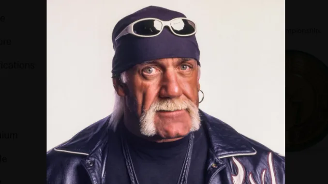 Hulk Hogan Tribute Hulk Hogan celebrating after winning a championship in WWE