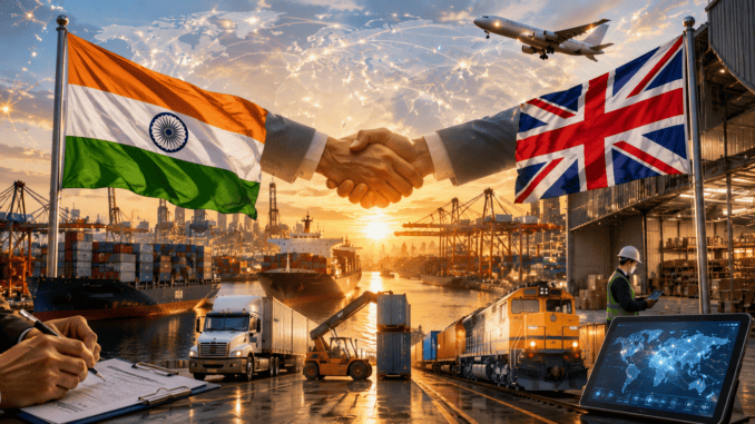 India-UK CETA Rules 2026 India-UK Comprehensive Economic and Trade Agreement customs rules and bilateral trade concept.