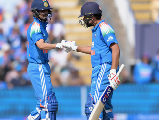 Shubman Gill celebrates after guiding India to victory against England in the 1st ODI.
