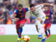 Lamine Yamal and Kylian Mbappé compete during a major international football knockout match.