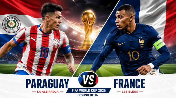 Paraguay vs France FIFA World Cup 2026 Round of 16 Match Preview