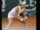 Mayar Sherif celebrates after defeating Paula Badosa in Hamburg quarterfinal match