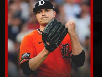 Tarik Skubal pitches during Tigers game against Baltimore Orioles