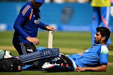 Washington Sundar Injury Before England ODI Washington Sundar walks off the field after suffering a hamstring injury during the England ODI.