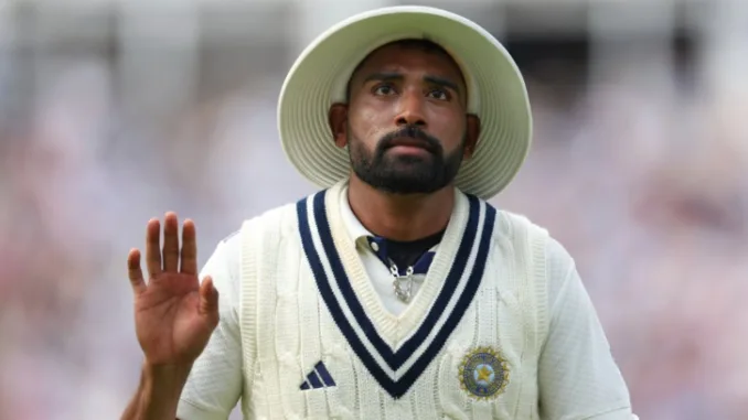 Mohammed Siraj celebrates after India's thrilling six-run victory at The Oval